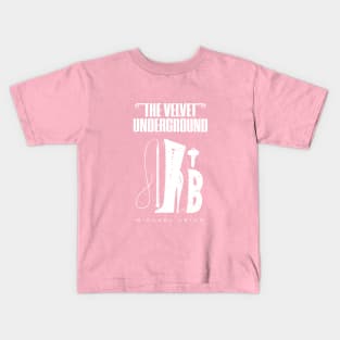 The Velvet Underground by Michael Leigh - distressed (white) Kids T-Shirt